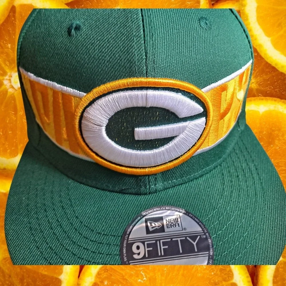 New Era Green Bay Packers 9FIFTY Snapback Hat NFL Football Cap‎